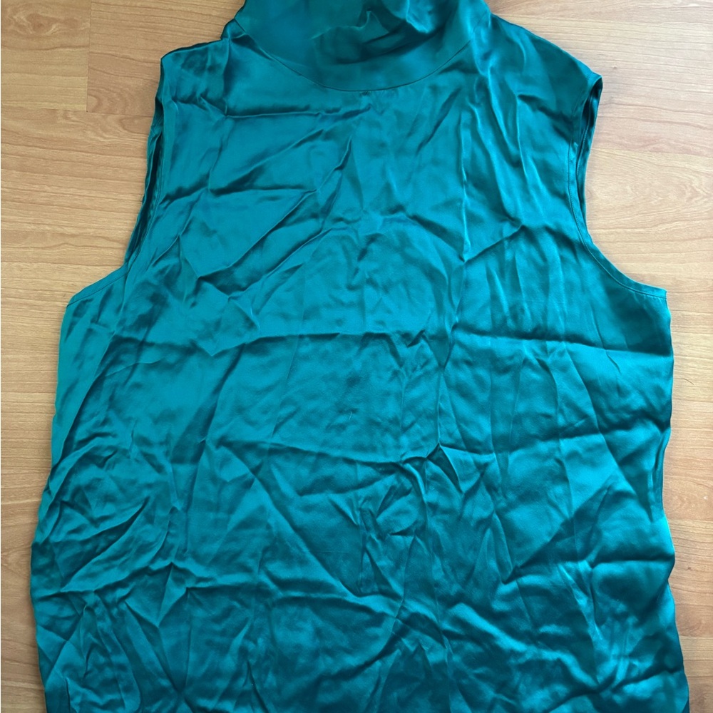 Anna and Frank Sleeveless Teal Top